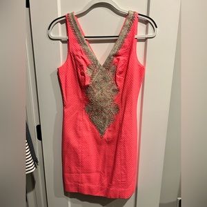 Lilly Pulitzer Coral Sheath Dress